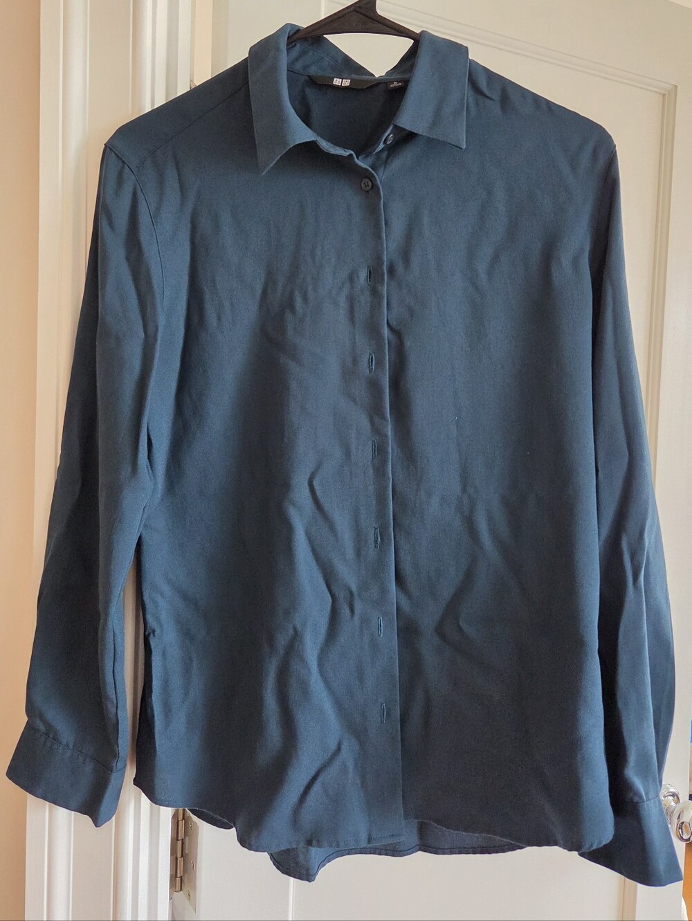 Uniqlo Long-Sleeve Button-Down Shirt - Dark Teal